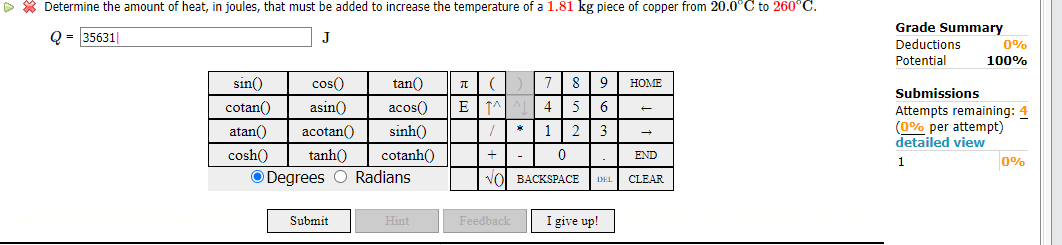 Solved Determine the amount of heat, in joules, that must be | Chegg.com