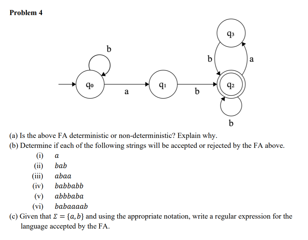 Solved: Problem 4 93 B B A Qo Qi Q2 A B A B (a) Is The Ab