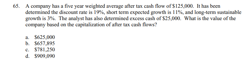 Solved I WOULD LIKE TO SEE THE CALCULATIONS.......A company | Chegg.com