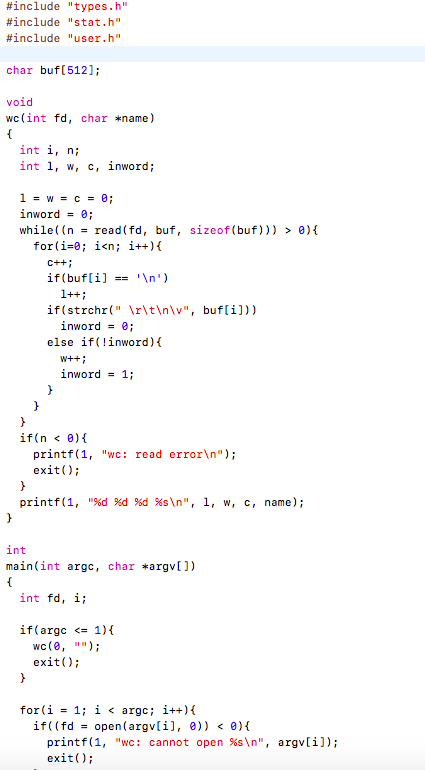 Create a program in C using Xv6 O.S. where: 1. The | Chegg.com