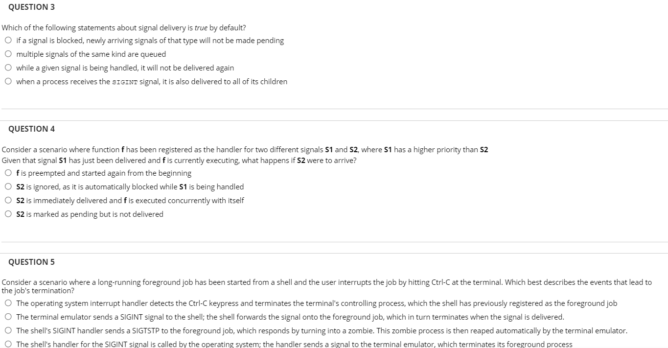 Solved QUESTION 3 Which of the following statements about