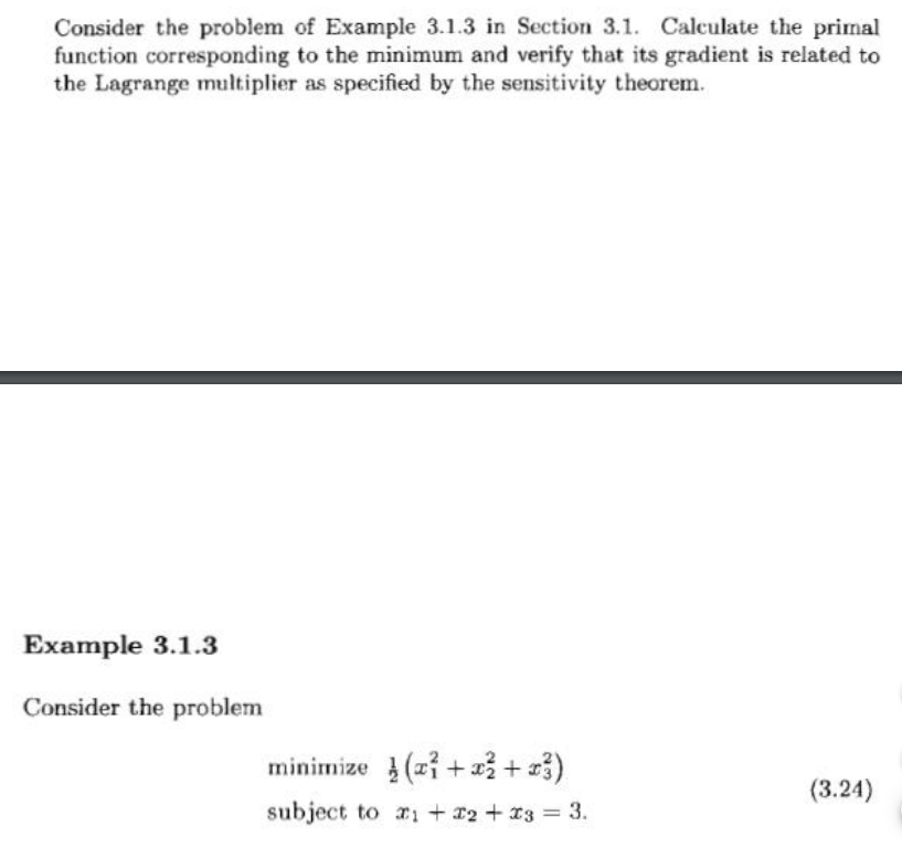 Solved Consider the problem of Example 3.1.3 in Section 3.1. | Chegg.com