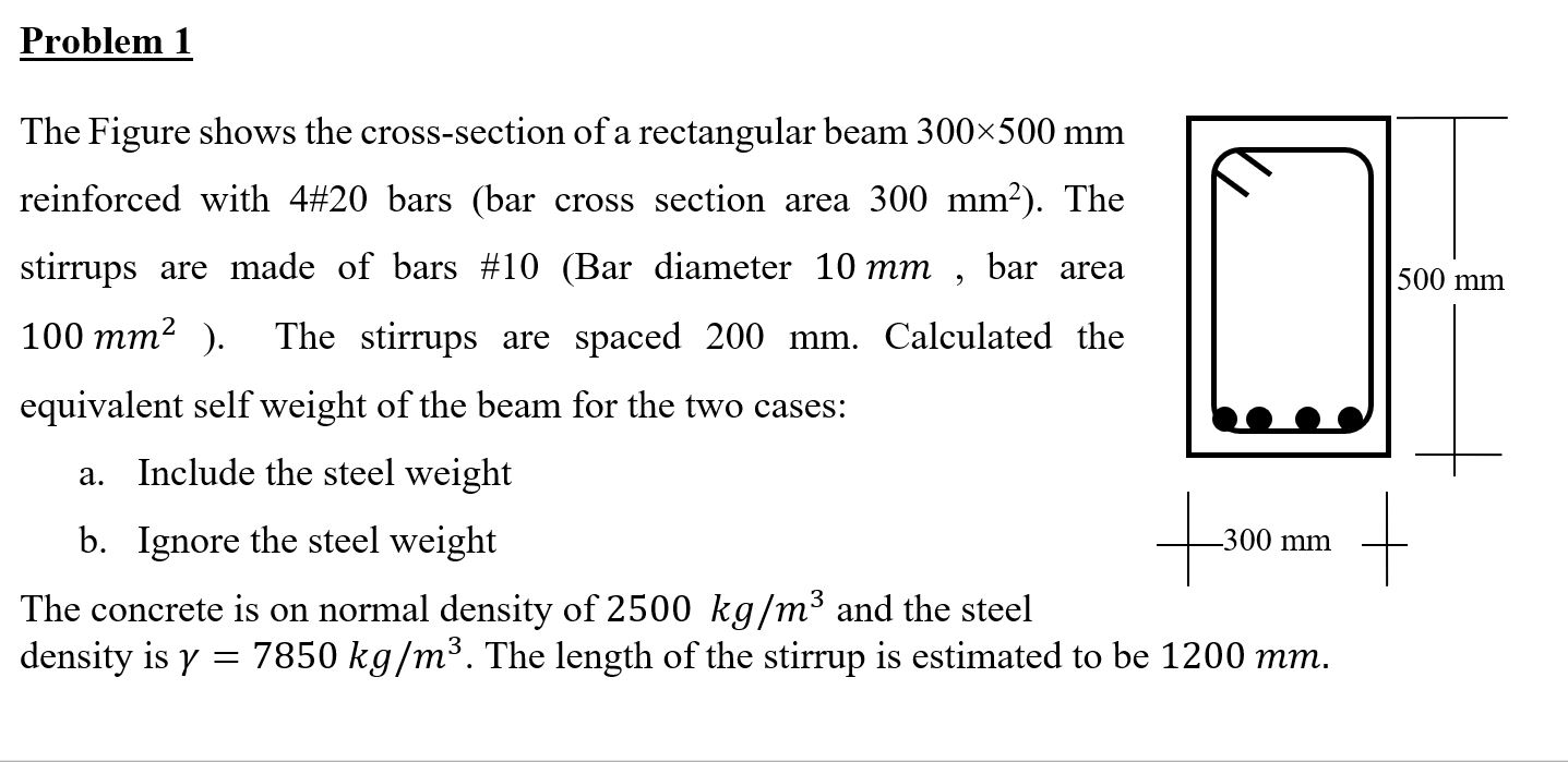 Solved Problem 1 2 500 Mm The Figure Shows The Cross-section | Chegg.com