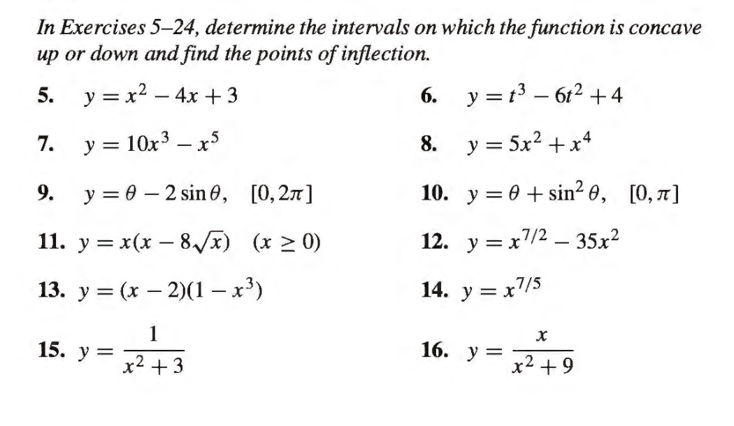 Solved In Exercises 5-24, Determine The Intervals On Which 