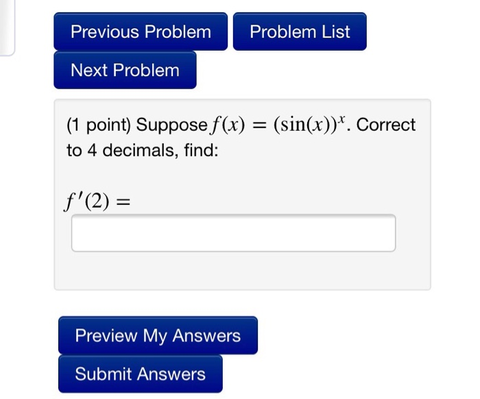 Solved Previous Problem Problem List Next Problem (1 point) | Chegg.com