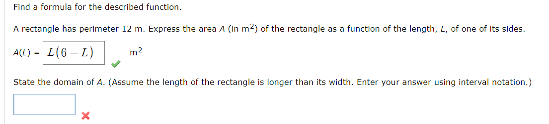Solved Find a formula for the described function. A | Chegg.com