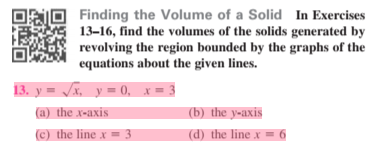 Solved Finding the Volume of a Solid In Exercises13-16, | Chegg.com