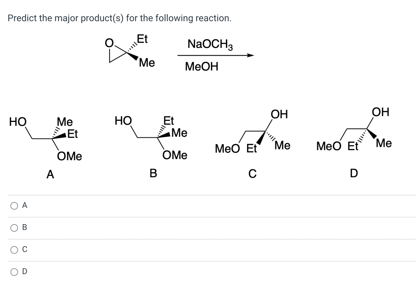 Solved Predict The Major Product(s) For The Following | Chegg.com