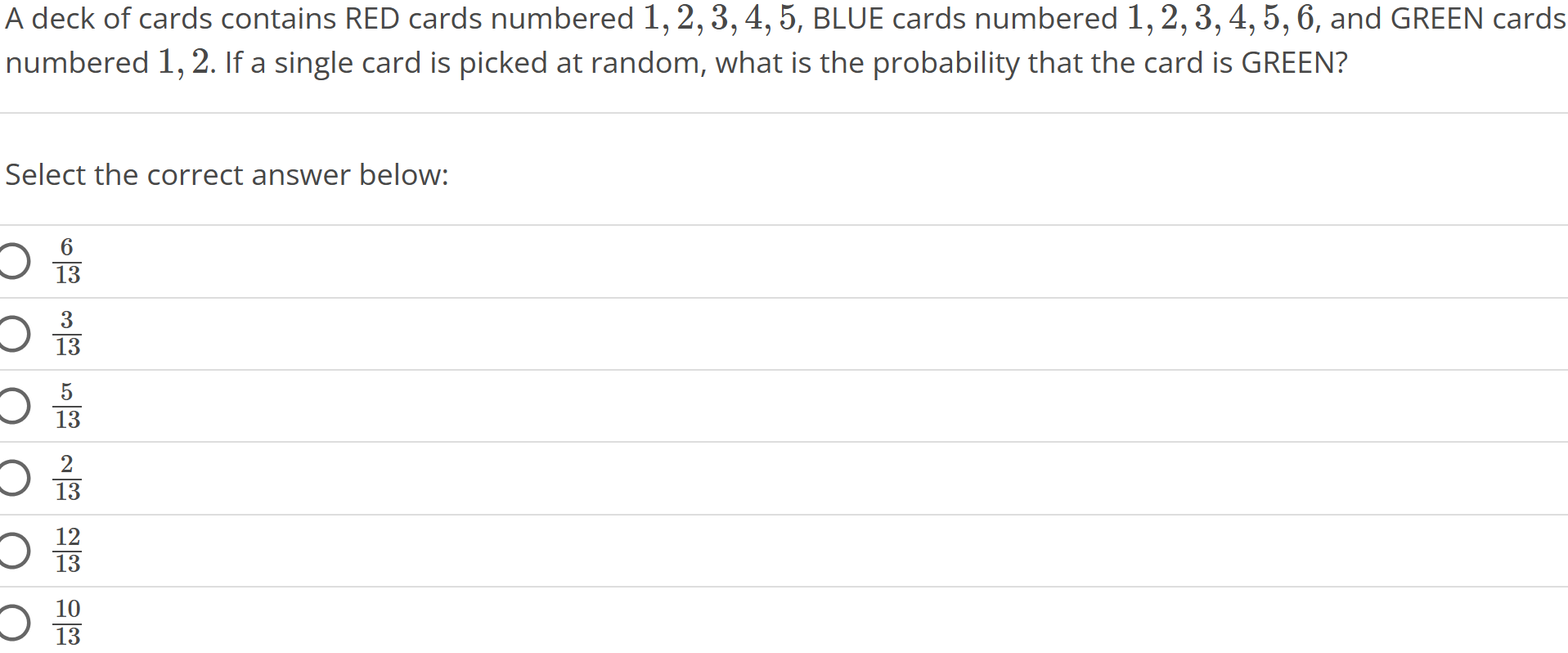 Solved A deck of cards contains RED cards numbered