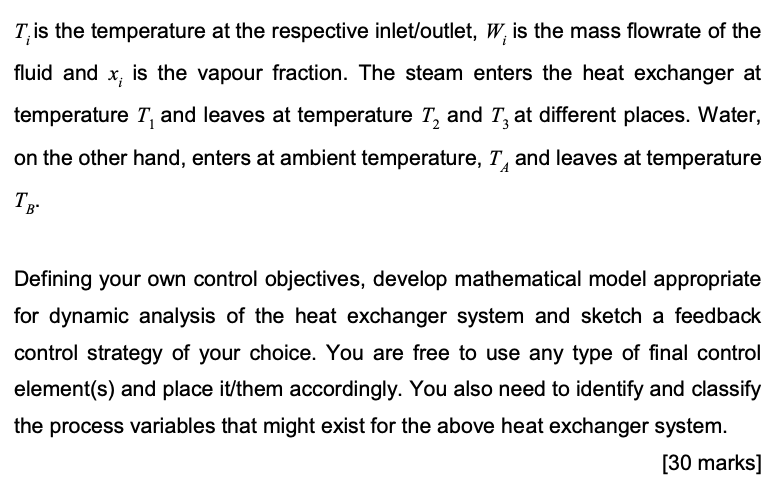 Solved 1. In A Heat Exchanger System, The Thermal Energy Is | Chegg.com