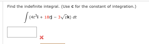 Solved Find the indefinite integral. (Use c for the constant | Chegg.com