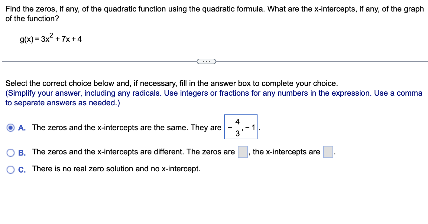 how to find the zeros of a quadratic function on a graph