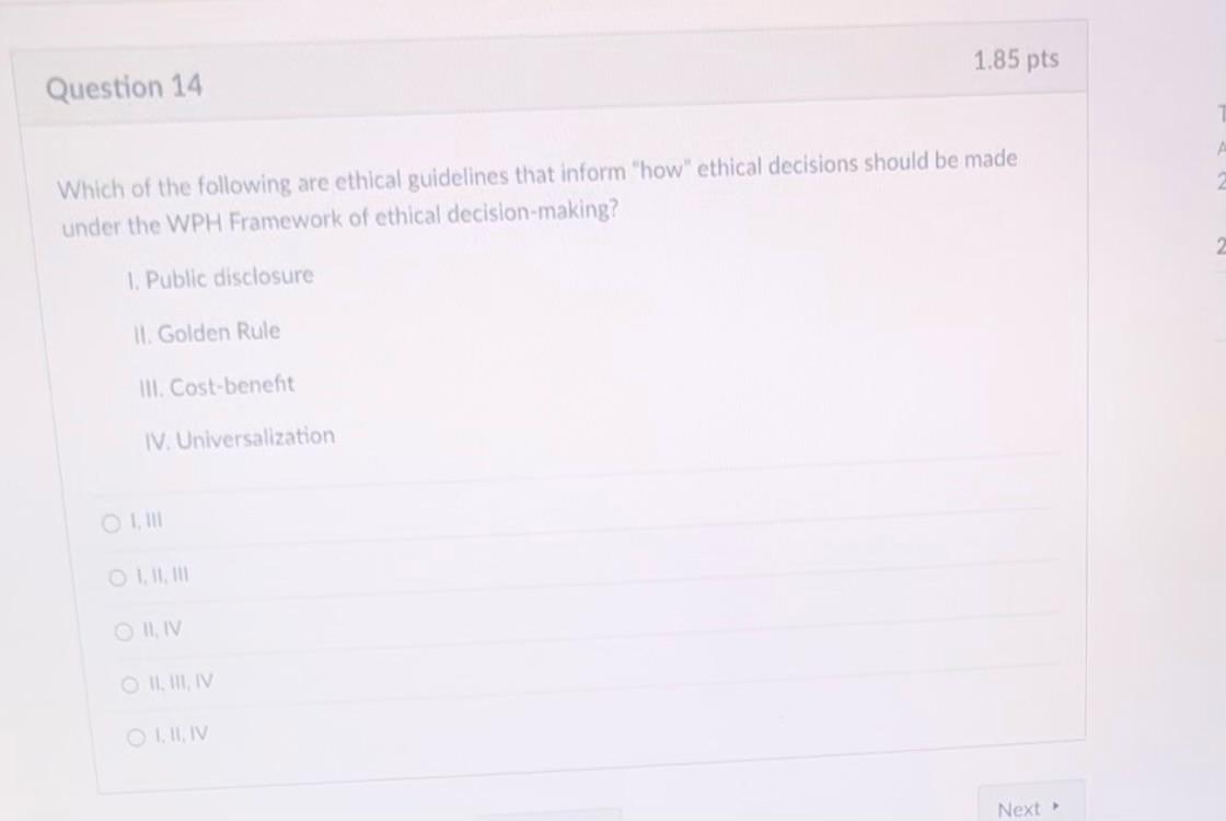 Solved Which of the following are ethical guidelines that | Chegg.com