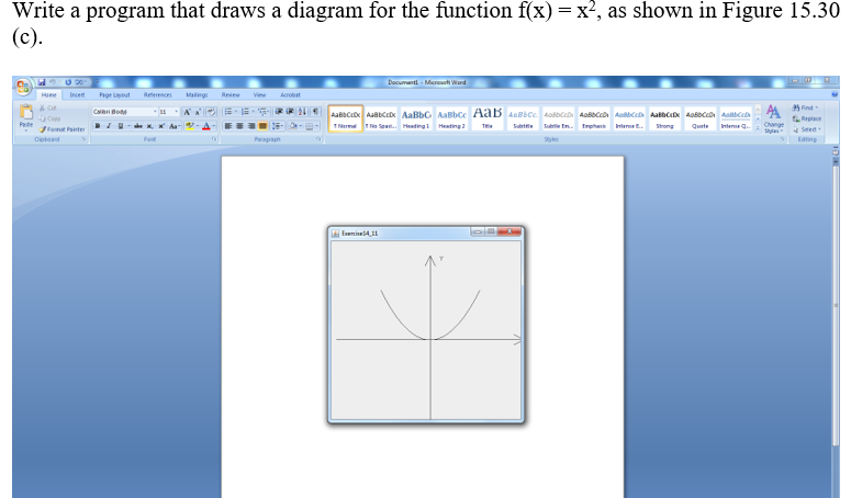 Solved Write a program that draws a diagram for the function | Chegg.com