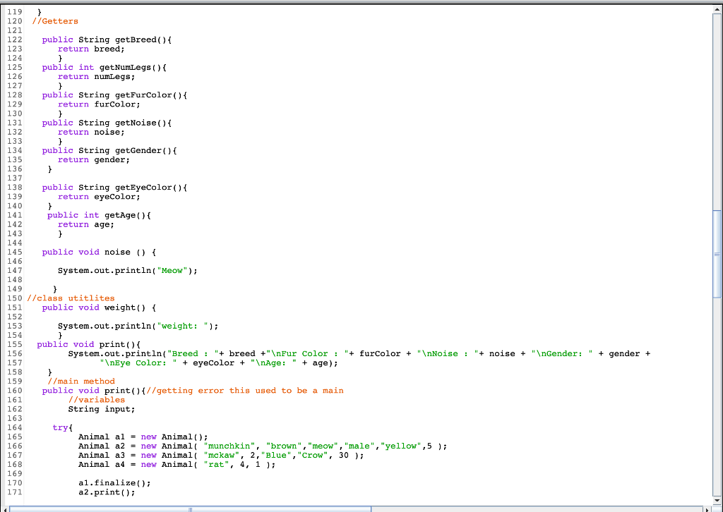 Solved Can someone please look at my code and tell me what I | Chegg.com