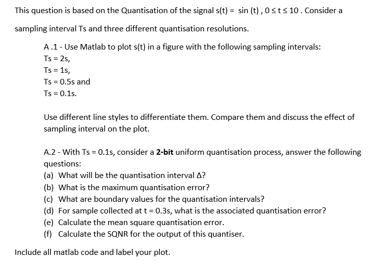 hi...i need help with matlab coding to plot this, and | Chegg.com