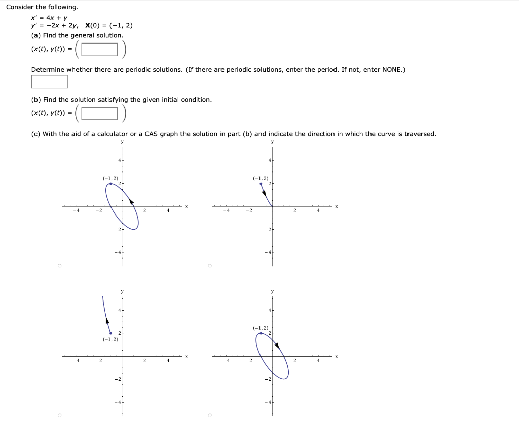 Solved Consider The Following X 4x Y Y 2x 2y Chegg Com