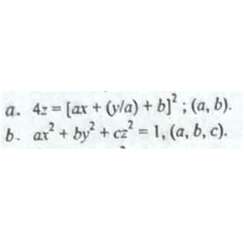 Solved Eliminate The Arbitrary Constants Indicated In The | Chegg.com