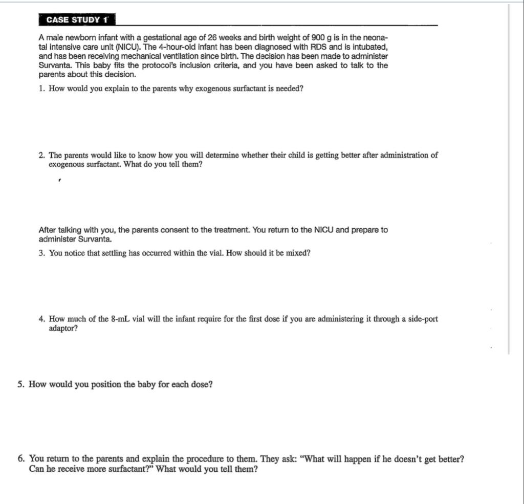 Case study infancy picture