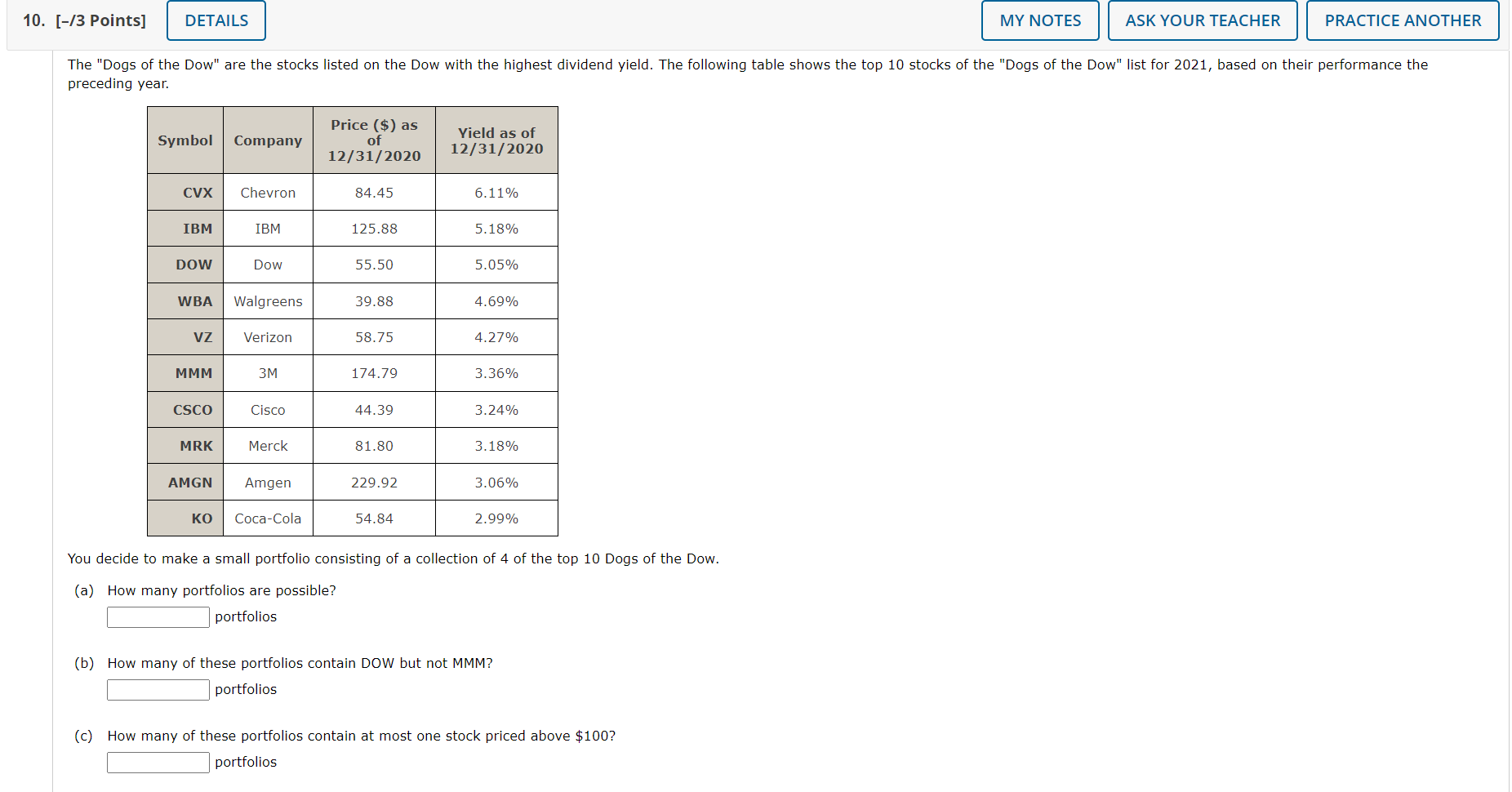 Solved You Decide To Make A Small Portfolio Consisting Of A | Chegg.com