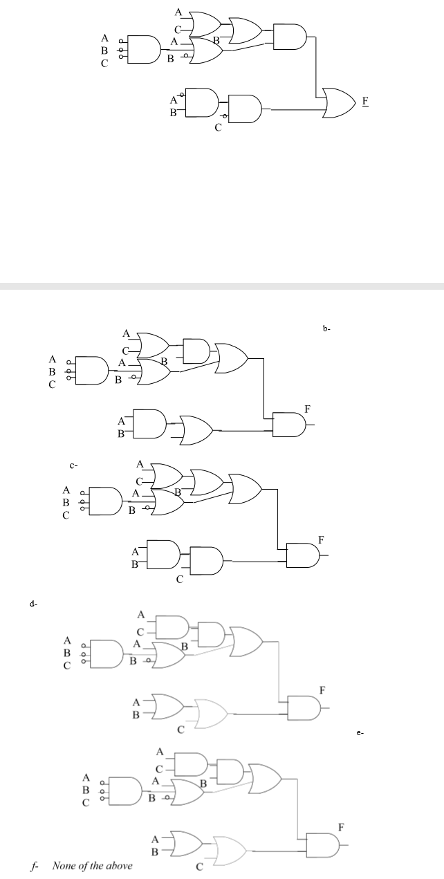 Solved Check The Correct Logic Diagram Of The Original | Chegg.com