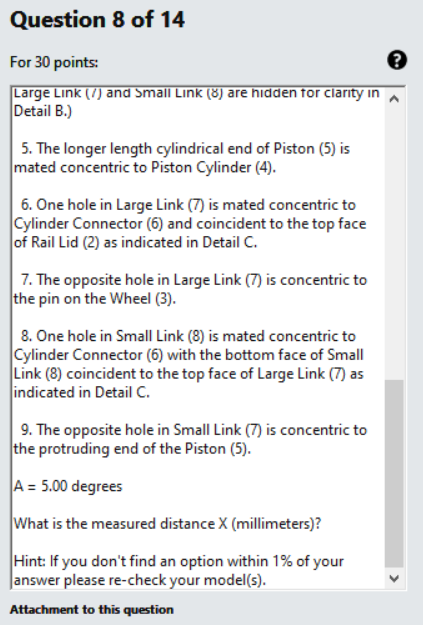 Solved For 30 Points: Large Link ( (/) And Small Link ( ( ) | Chegg.com