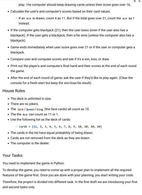 Solved Game programming is a great way to learn how to | Chegg.com