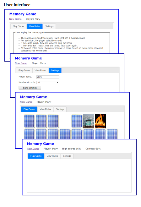 Create the Memory Game **updated to include html and | Chegg.com