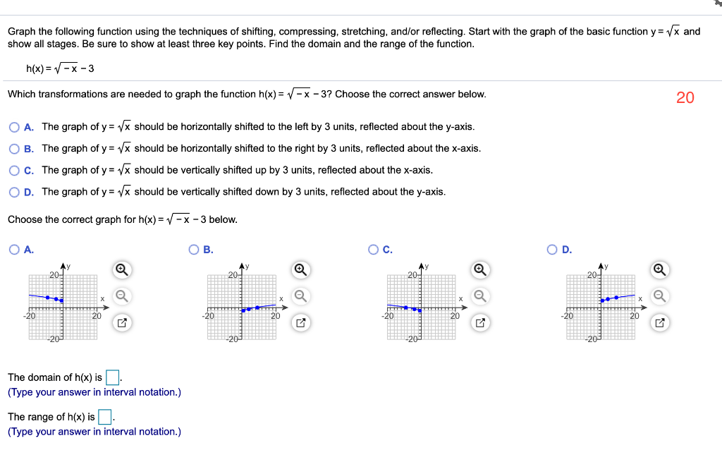 Solved Graph the following function using the techniques of | Chegg.com