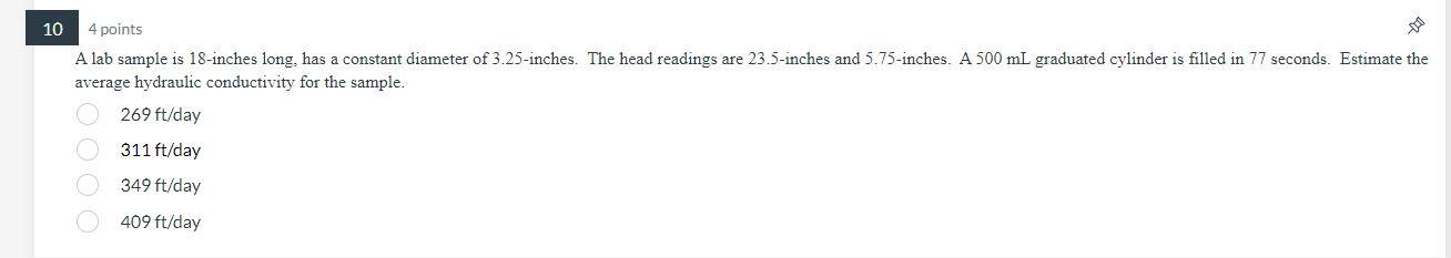 Solved A lab sample is 18 -inches long, has a constant | Chegg.com