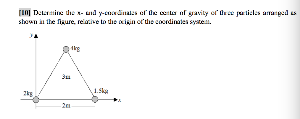 Solved [10] Determine The X- And Y-coordinates Of The Center | Chegg.com