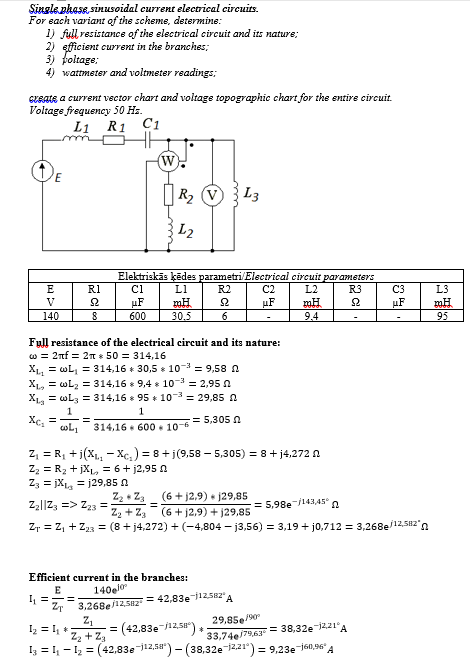 Solved Sibsle phase sinusoidal current electrical circuits. | Chegg.com