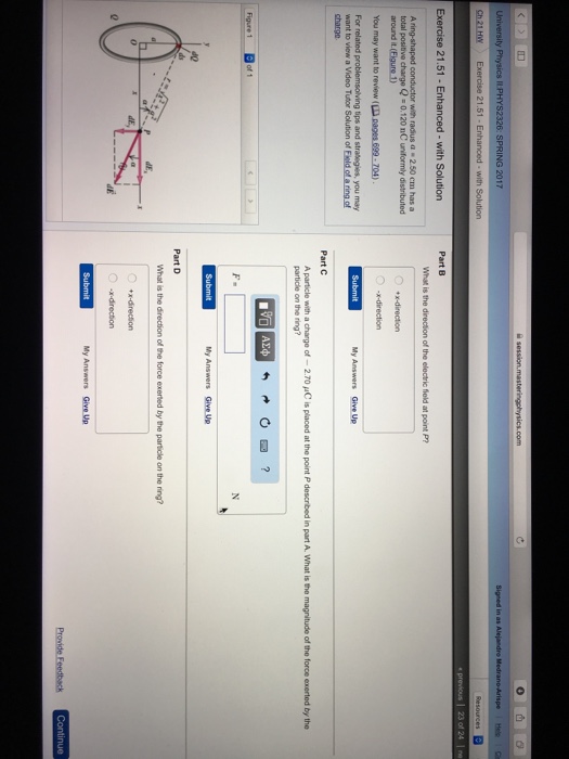 Solved University Physics ll PHYS2326: SPRING 2017 Exercise | Chegg.com