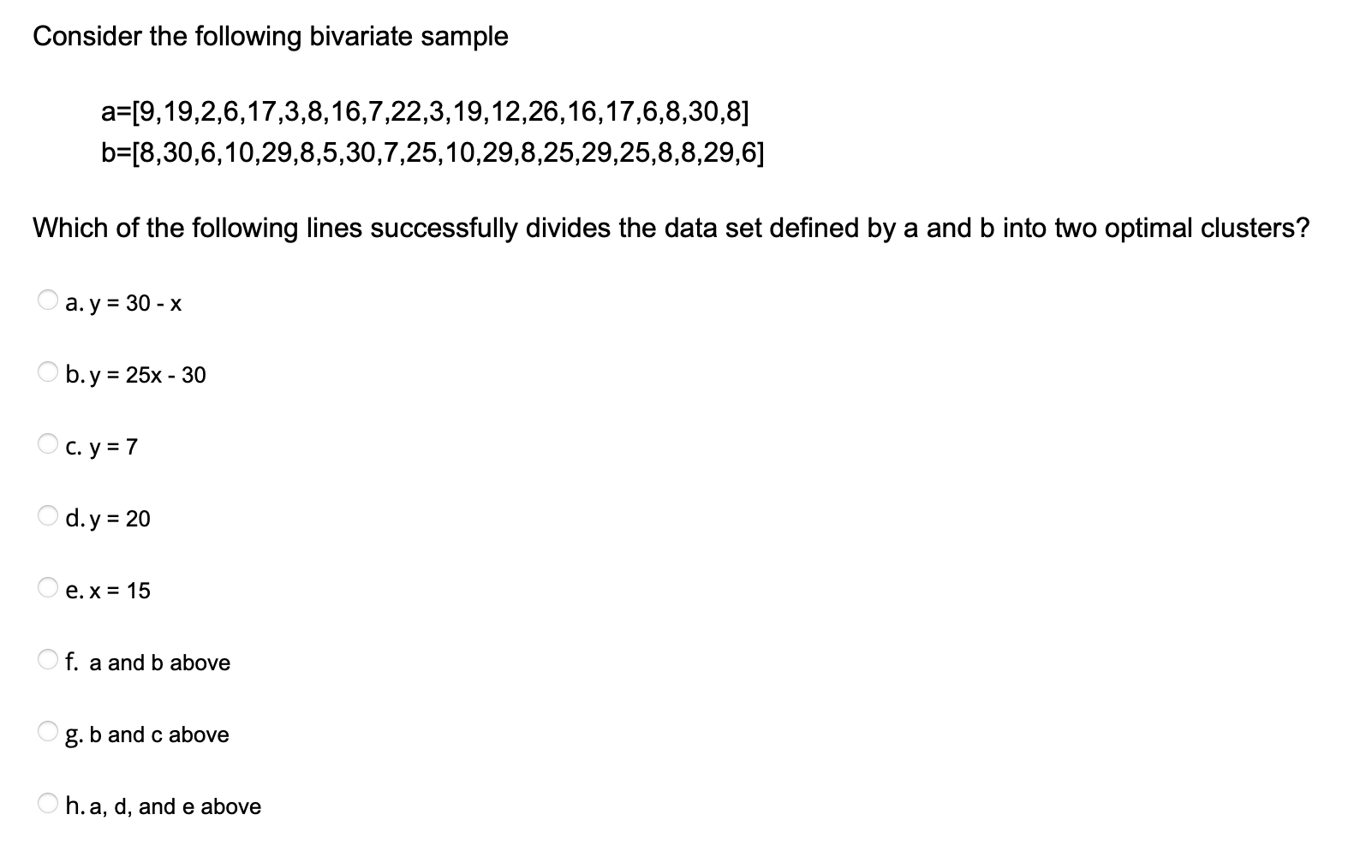 Solved Consider The Following Bivariate Sample | Chegg.com