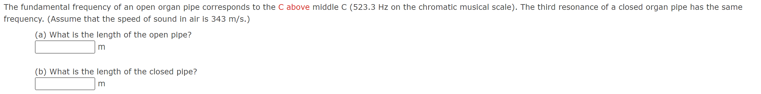 Solved The Fundamental Frequency Of An Open Organ Pipe | Chegg.com