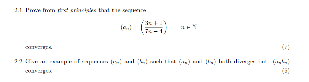 Solved 2.1 Prove from first principles that the | Chegg.com