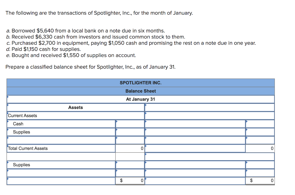 Solved The following are the transactions of Spotlighter, | Chegg.com