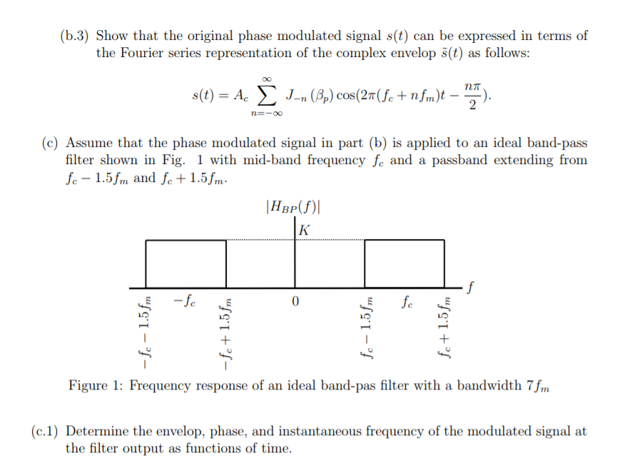 A Consider The Following Sinusoidal Modulating W Chegg Com