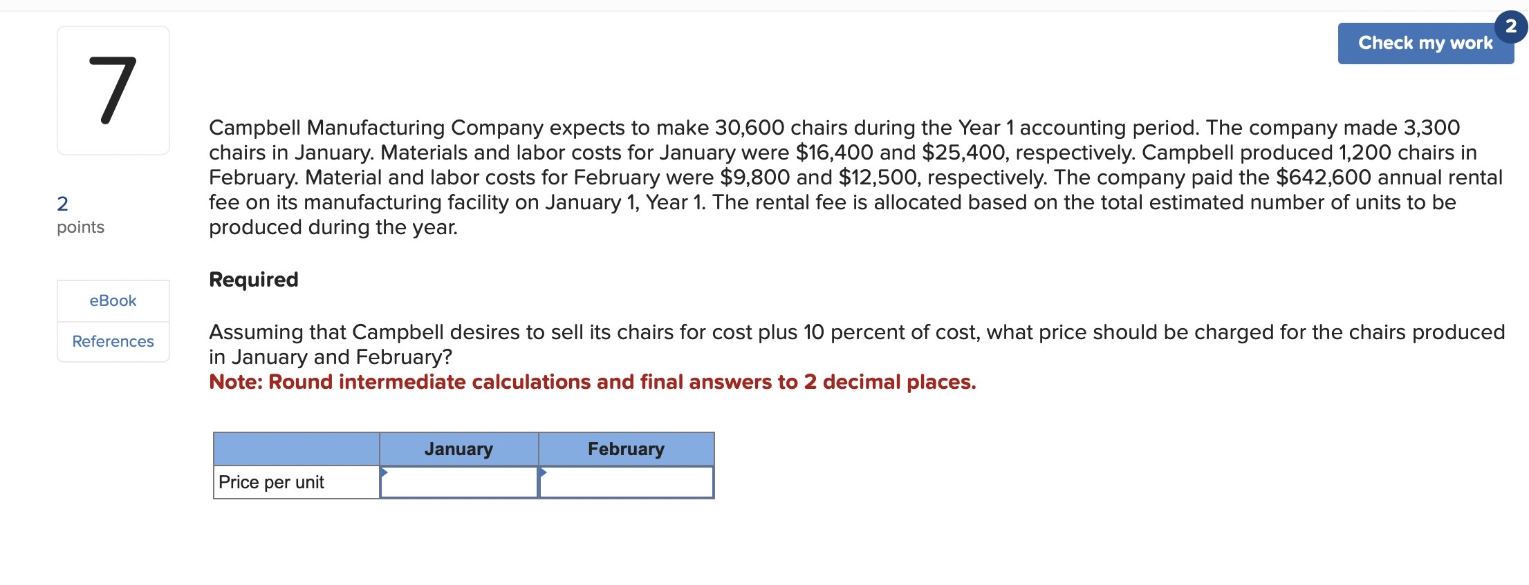 Solved Campbell Manufacturing Company Expects To Make 30,600 | Chegg.com