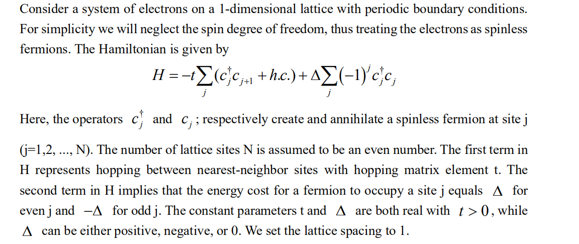 Consider a system of electrons on a 1-dimensional | Chegg.com