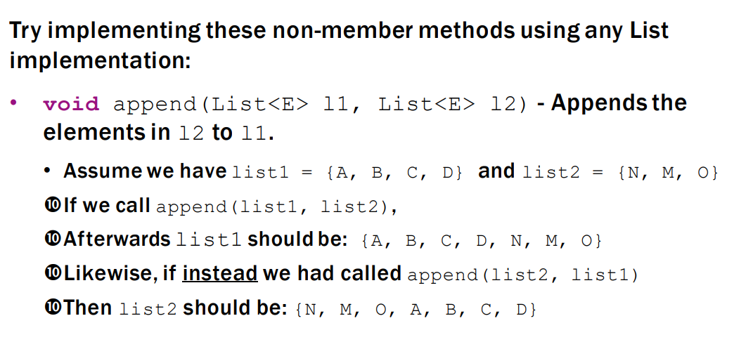 Solved Try implementing these non-member methods using any | Chegg.com