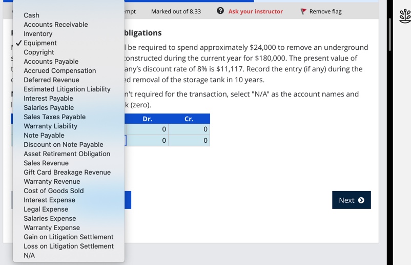 Solved Recording Asset Retirement Obligations Marathon Inc.