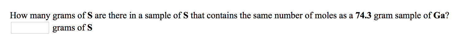 Solved How many grams of S are there in a sample of S that | Chegg.com