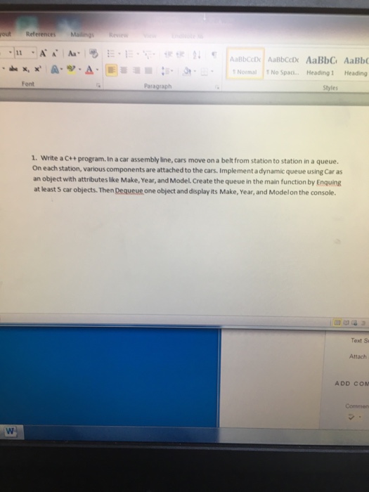 Solved Write a C++ program. In a car assembly line, cars | Chegg.com