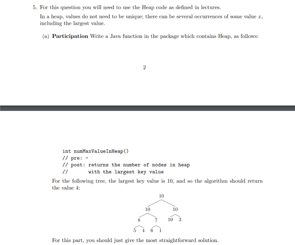 2. Participation Write a Java function defined as | Chegg.com
