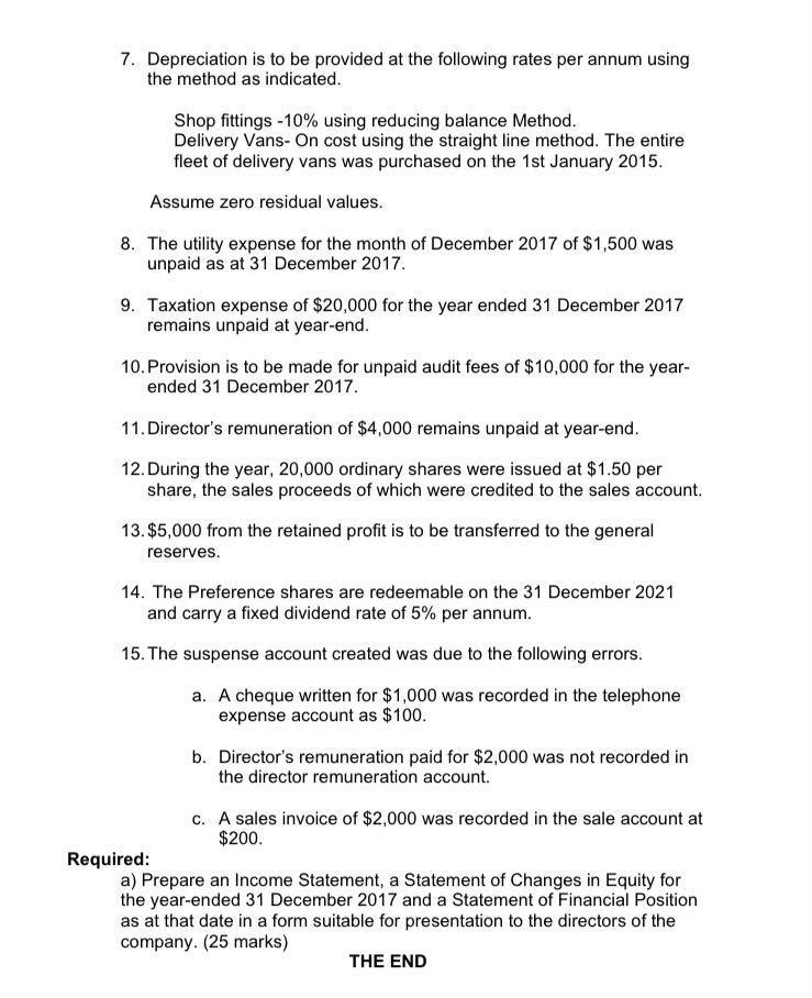 Hi, Kindly Help Me With The Following Accounting 