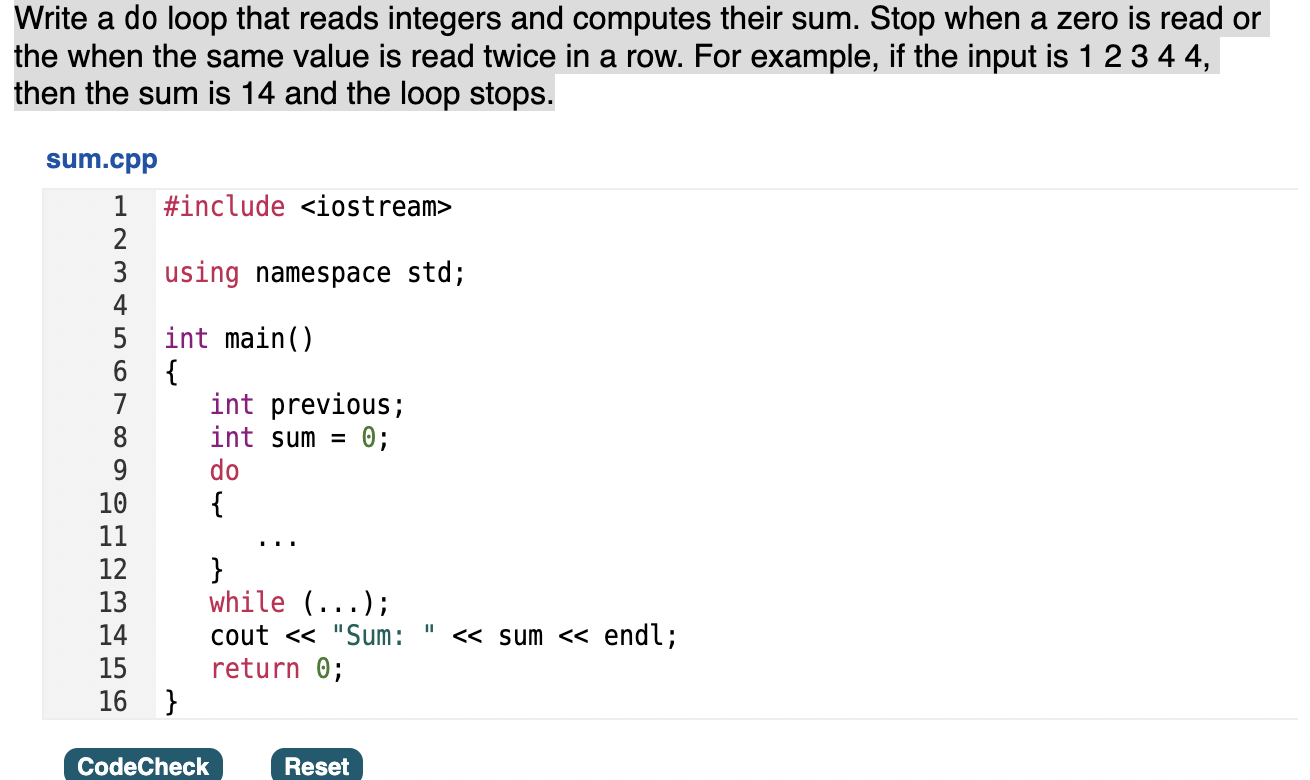 Write a do loop that reads integers and computes | Chegg.com