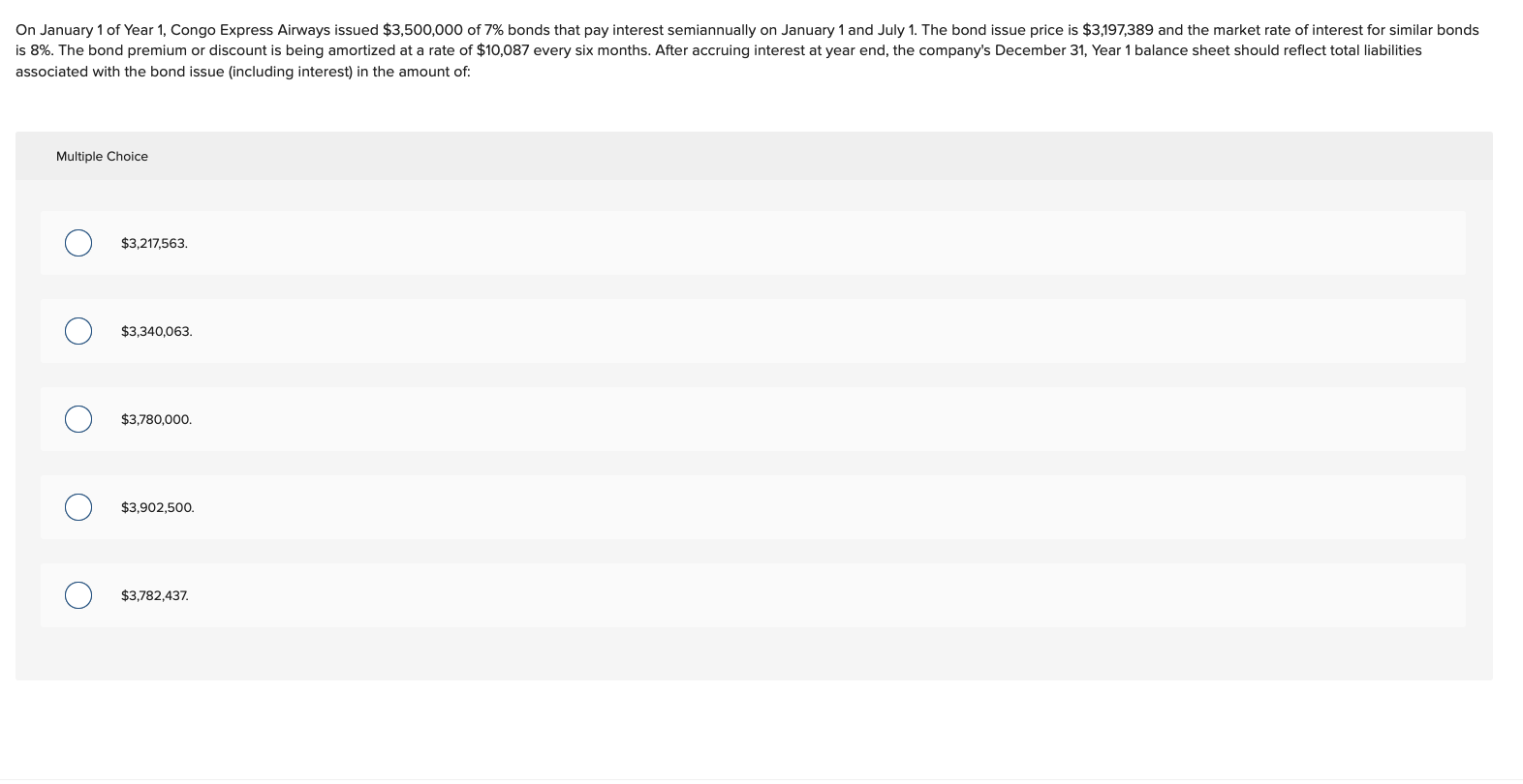 Solved On January 1 of Year 1, Congo Express Airways issued