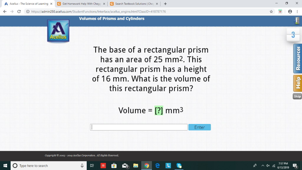 find base of a rectangular prism