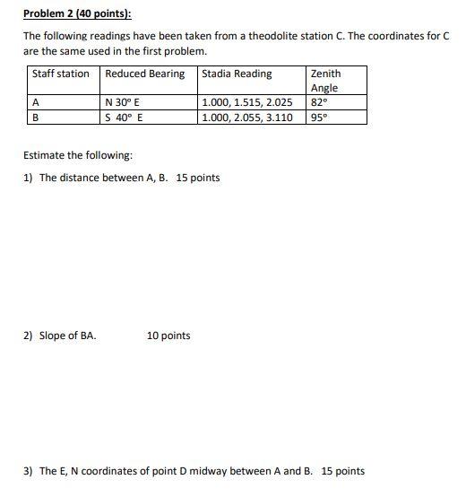 Solved Problem 1 (30 points): The following length, latitude | Chegg.com
